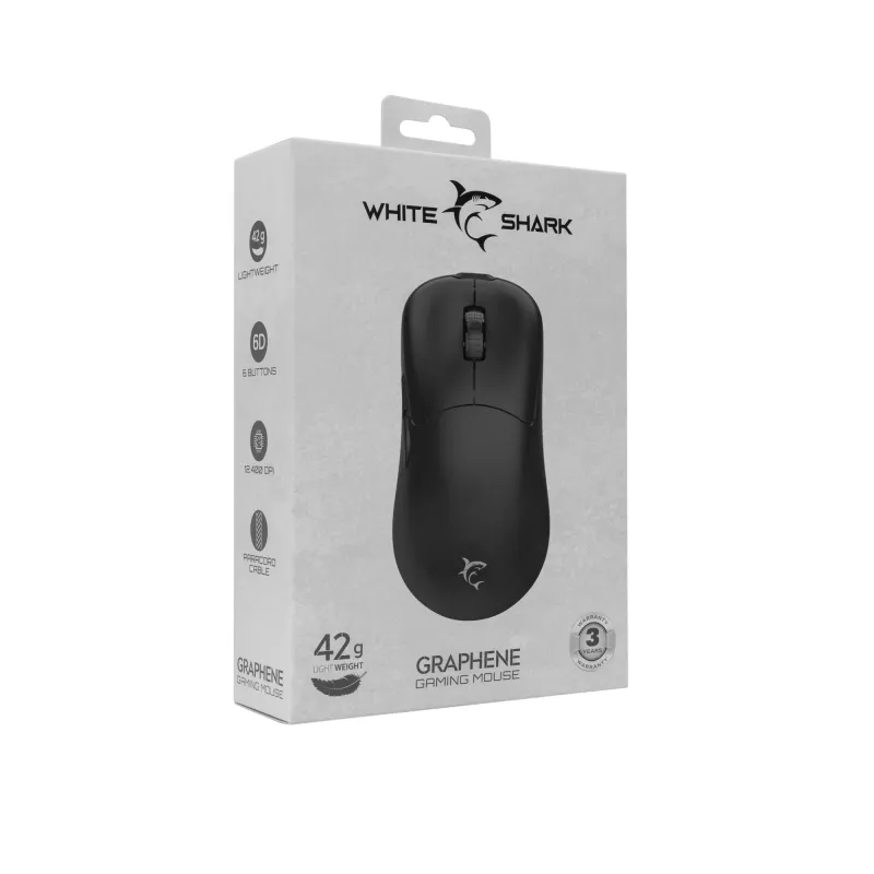Rato White Shark GM-5014 Graphene preto USB