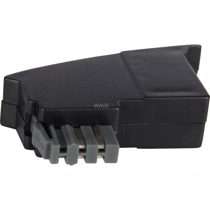 Goobay 50308 adaptador telefónico TAE, ficha TAE-N para tomada RJ11, preto