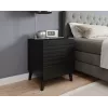 Cama Meble NOVA mesa de cabeceira, 44×40×52 cm, preto mate