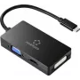 Renkforce RF-4633066 adaptador USB-C / HDMI / DVI / VGA [1x ficha USB-C™ - 1x conector fêmea VGA, conector fêmea HDMI, conector fêmea DVI 24+5 pol.] preto (RF-4633066)
