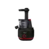 Tefal Juiceo ZC150838 extrator de sumo lento, 150 W, depósito de polpa de 0,8 l, preto/vermelho