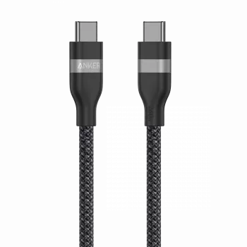 Cabo USB-C para USB-C Anker A82E2 — 0,9 m, USB C para USB C, preto
