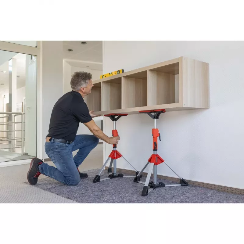 Suporte de teto e montagem Bessey STE90 ajustável 575–910 mm com alavanca de bomba