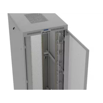 Armário rack 19 polegadas LANBERG FF01-8047-23SL 47U 800x1200 mm cinzento portas perfuradas