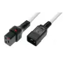 Cabo Microconnect MC-C19C20LOCK-2M-W com bloqueio C19 para C20 2 m