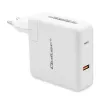 Carregador GaN Qoltec FAST 108W | 5-20V | 3-4.7A | USB C | branco