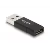 Adaptador DeLOCK 60001 USB A USB C preto