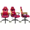 Cadeira gaming para PC Subsonic SA5573-W1 assento acolchoado azul vermelho amarelo