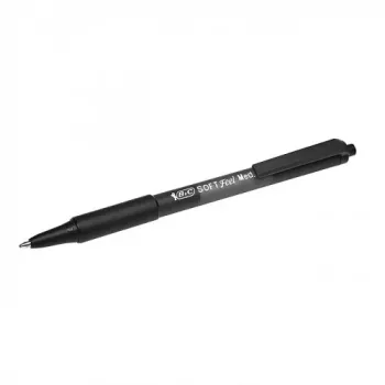 Esferográfica BIC SOFTFEEL CLIC 1,0 mm, preta, 1 unid. 914360