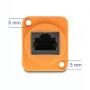 Cabo de rede DeLOCK 90804 0,3 m Cat5e U/UTP RJ-45 preto laranja