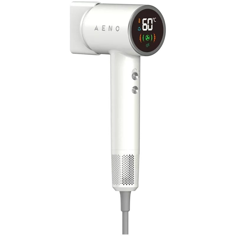 Secador de cabelo de alta velocidade, 220V-240V~50-60Hz, 1500W, tecnologia iónica, LCD, 6+ modos de circulação, 110.000 rpm, menos de 75 dB