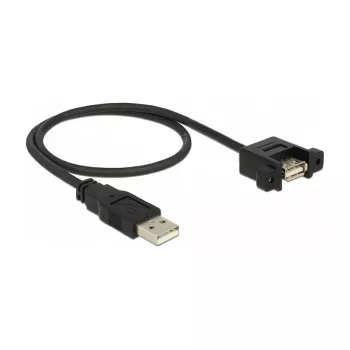 Cabo USB DeLOCK 85461 USB 2.0 0,5 m preto