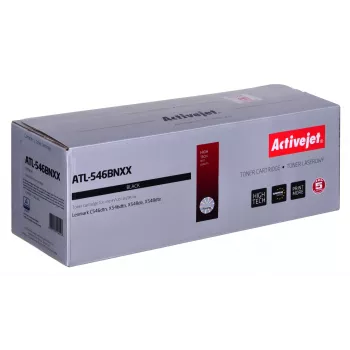 Toner ActiveJet ATL-546BNXX preto, compatível com Lexmark, 8 000 páginas, embalagem individual