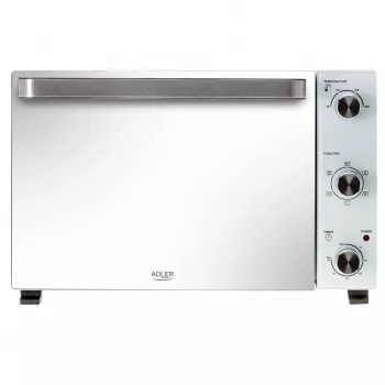 Forno de bancada elétrico Adler AD 6027, capacidade 48 L, 1800 W, branco