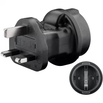 Adaptador de alimentação Goobay 95307 preto UK