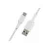 Cabo USB Belkin CAB002BT1MWH 1 m USB A para USB C Branco