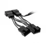 Cabo em Y para ventoinhas Kolink 1-para-4 PWM 35 cm, 4-Pin-PWM para 4×4-Pin-PWM + SATA