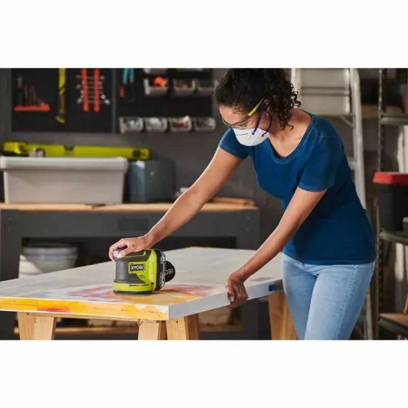 Ryobi RROS18-0 ONE+ 18 V lixadeira orbital a bateria, 125 mm, solo