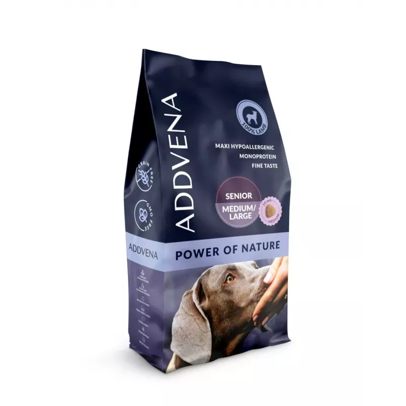 ADDVENA Power of Nature Senior Medium/Large Lamb - ração seca - 10kg