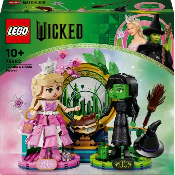 LEGO Wicked Figuras Elphaba e Glinda 75682 – Conjunto de minifiguras de colecionador