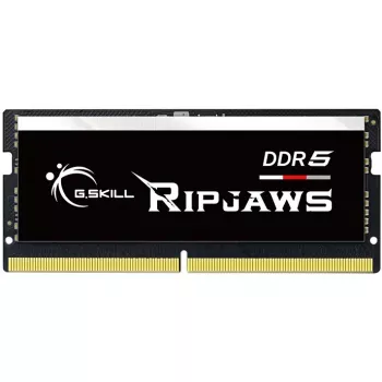 SO-DIMM 32 GB DDR5-5600 (2x 16 GB) kit duplo, memória RAM preta, F5-5600S4040A16GX2-RS, Ripjaws, INTEL XMP