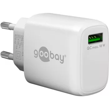 Goobay Carregador rápido USB QC 3.0 (18 W) branco (61672)