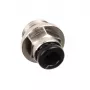 Conector aqua computer reto G1/4 polegadas macho para 6 mm ID - prateado