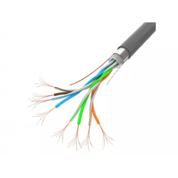 Cabo de rede LANBERG LCF5-11CC-0305-S Cat5e F/UTP, 24 AWG CCA, 305 m, cinzento