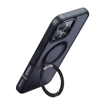 Capa protetora com MagSafe Mcdodo PC-4933 para iPhone 16 Pro Max com suporte integrado, preto