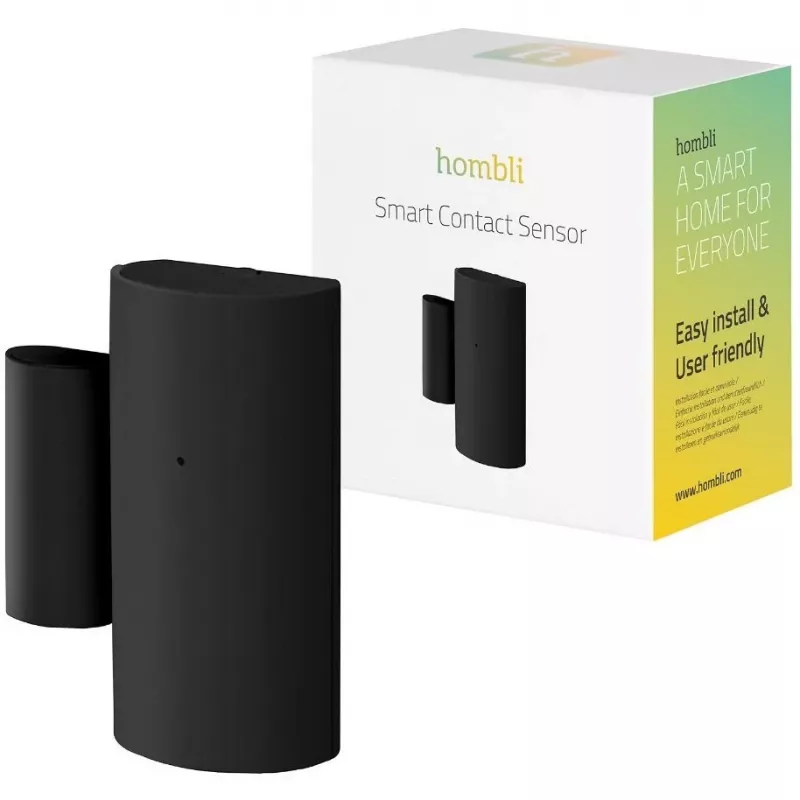 Hombli HBSC-0100 sensor de contacto inteligente Bluetooth, preto
