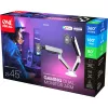 Suporte universal para dois monitores gaming (DM8220), suporte para monitor branco, RGB