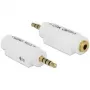 Adaptador de cabo DeLOCK 65590 3,5 mm branco