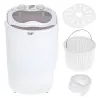 Máquina de lavar de carga superior Adler AD 8055, portátil, capacidade 3 kg, creme, botão rotativo, 150 W