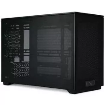 Caixa PC Mini ITX/ATX ssupd Meshroom D (CS-MRD-BK-1) — caixa compacta preta com painéis mesh