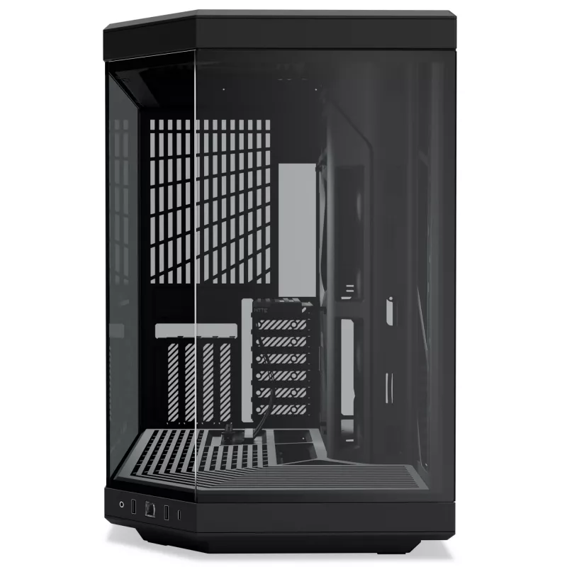 HYTE Y70 CS-HYTE-Y70-B caixa de PC Midi Tower, E-ATX, vidro temperado, Pitch Black