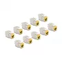 Módulo Keystone DeLOCK 88111 plano amarelo RJ-45 10 unid.