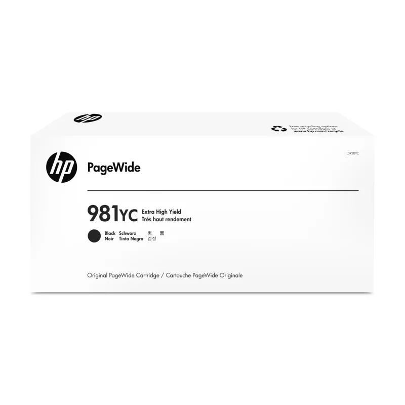 Tinteiro HP 981YC autonomia extra alta preto para PageWide – 21.000 páginas (original)