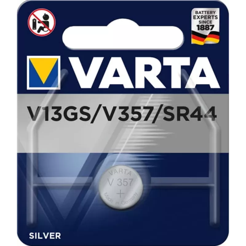 Pilha descartável Varta V 76 PX SR44 óxido de prata
