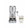Máquina de café expresso SEVERIN Newspresa KA 5997 — semiautomática, depósito de água de 1 l, 1350 W, café moído, preto/aço inoxidável escovado/cromado