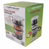 Esperanza Steam Volcano EKG009 Panela a vapor, 3 cestos, 400 W
