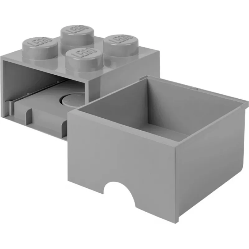 Caixa de arrumação Room Copenhagen LEGO Storage Brick Drawer 4 – cinzento-escuro, gaveta de plástico empilhável para brinquedos e peças pequenas