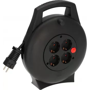 Brennenstuhl 1093900, 10 m, interior, IP20, resistente ao choque, proteção contra sobreaquecimento, plástico, policloreto de vinilo (PVC), preto