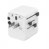 Fonte de alimentação de viagem GEMBIRD TPA-1A2C20-01-W — 20 W, USB-A (18 W) + 2× USB-C (20 W), ficha tipo E, branco