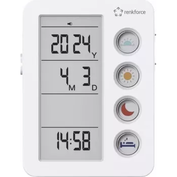 Renkforce RF-4883628 Despertador White lembrete de medicação (RF-4883628)