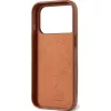 Mujjo Full Leder Case MagSafe capa para iPhone 17 Pro castanho