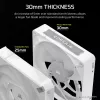 Ventoinhas Corsair iCUE LINK RX120 MAX RGB 12 cm branco 3 unid. 400-2000 rpm