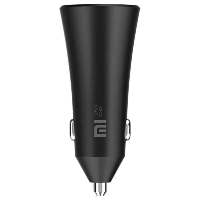 Carregador de carro Xiaomi 37 Watt porta dupla preto, preto