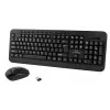 Conjunto de teclado e rato sem fios ESPERANZA Akron TK109 2,4 GHz, recetor USB, preto