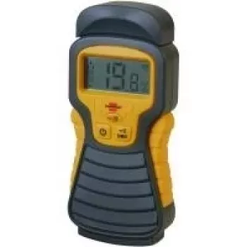Detetor de humidade brennenstuhl MD, amarelo-antracite, determina o teor de humidade de madeira, betão, tijolo (1298680)