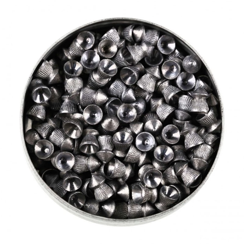 Umarex Cobra Pointed Ribbed 121-258 chumbos para armas de ar comprimido 6,35 mm, 200 unid.
